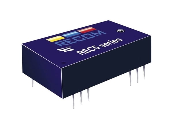 Recom International REC5-2412SRW/H2/A DC/DC-omvandlare 5 W 18–36 Vdc till 12 Vdc 556 mA