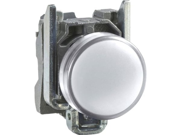 Schneider Electric XB4BVB1, Valkoinen, IP66, CSA, 24 V, 2,2 cm