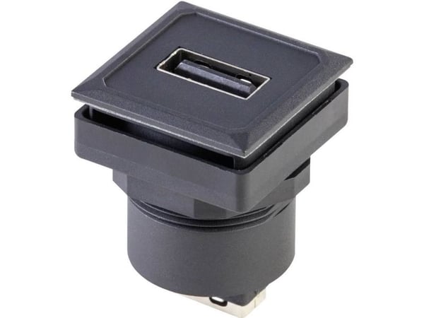 USB innfelt sokkel OKTRON Jewel, vertikal innbygging OKJ_USB_AA, innhold: 1 stk