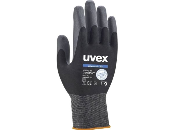 Uvex 6007007, Sort, Voksen, Voksen, Unisex, 1 stykker, Elastan, Polyamid