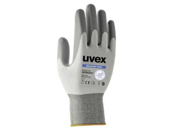 Uvex 6005011, Grå, Hvit, Voksen, Voksen, Unisex, 1 stykker, Elastan, Polyamid