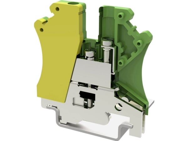 Degson PC2.5-PE-01P-1Y-00AH-1 Maadoitusliitin 5,2 mm ruuvit Keltainen, vihreä 1 kpl