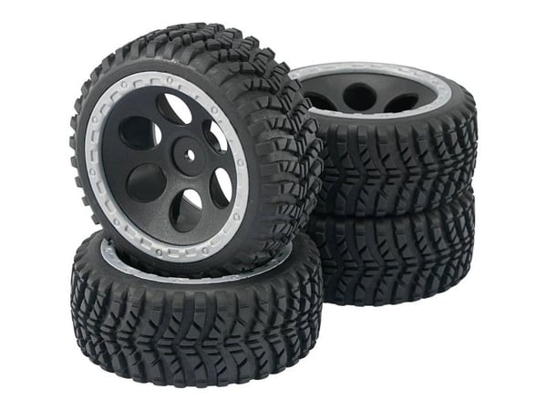 Reely 1:10 buggy komplette hjul Fighter, hulldesign svart 2 stk (RE-6549732)