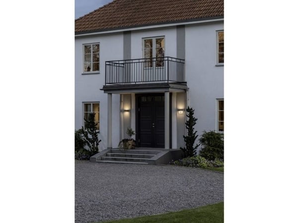 Konstsmide 7855-370, 2 lampor, 3000 K, IP54, Antracit, Grå