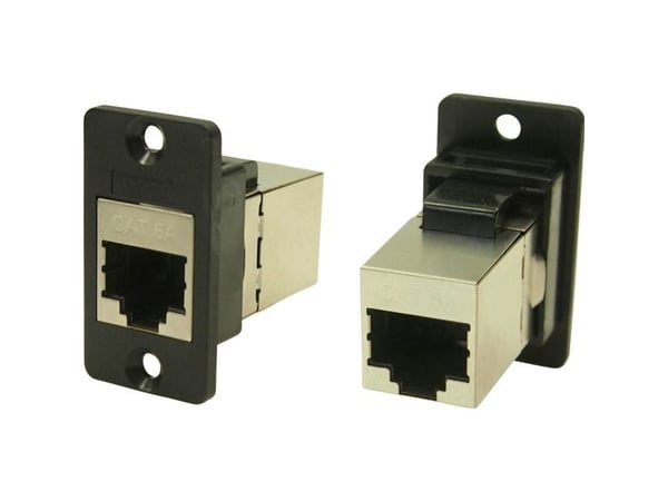 Cliff RJ-uttaganslutning CP30625S adapter, infälld svart – 1 st
