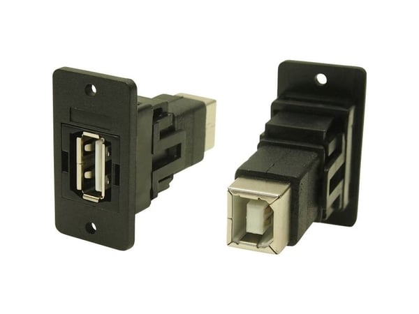 USB-stik Adapter, Tilslutning, indbygning USB-bøsning type A - USB-bøsning type B. CP30609NX Cliff Indhold: 1 stk
