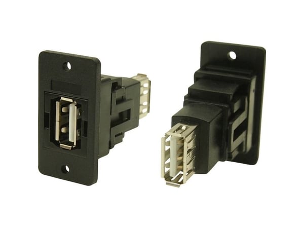 USB-liitäntäsovitin, liitäntä, uppoasennus USB-liitäntä, tyyppi A ⇔ USB-liitäntä, tyyppi A CP30608NX Cliff Sisältö: 1 kpl