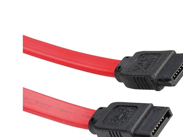 ROLINE 11.03.1555, 0,5 m, SATA II, SATA 7-pin, SATA 7-pin, Hankjønn/hankjønn, Sort, Rød, Rød