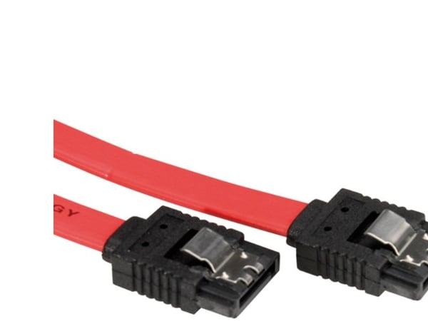 ROLINE 11.03.1554, 0,5 m, SATA II, SATA 7-pin, SATA 7-pin, Hankjønn/hankjønn, Sort, Rød, Rød