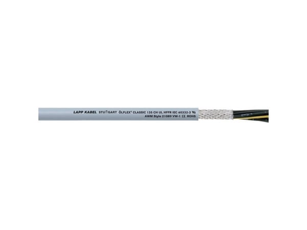 Lapp ÖLFLEX CLASSIC 135 CH, Grå, 74 kg/km, 106 kg/km, 4000 V, 1 mm ², -40 - 80 ° C