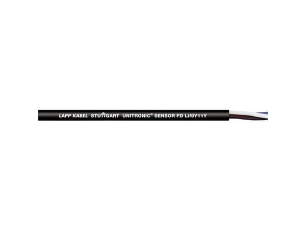 Lapp UNITRONIC SENSOR FD Lif9Y11Y, 500 m, Svart, Polypropylen, Polyuretan (PUR), 300 V, -40 - 80 ° C