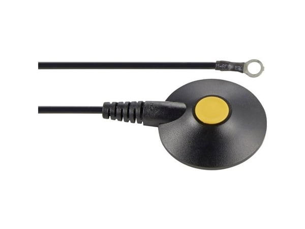 Wolfgang Warmbier ESD-jordingskabel 1,80 m trykknapp 10 mm