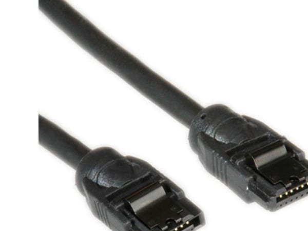 ROLINE 11.03.1552, 0,5 m, SATA III, SATA 7-pin, SATA 7-pin, Hankjønn/hankjønn, Sort, Sort
