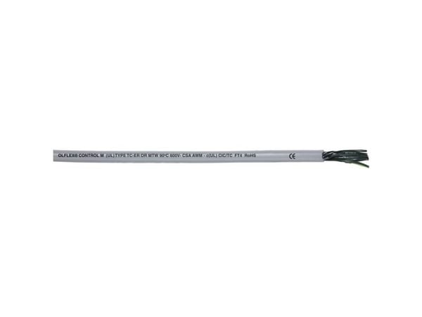Lapp ÖLFLEX CONTROL TM, Kabel för medelhög spänning, Grå, Polyvinylklorid (PVC), Koppar, 1 mm ², 48 kg/km