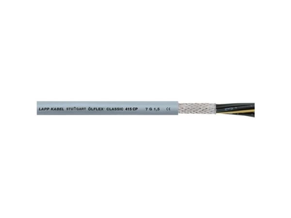 Lapp ÖLFLEX CLASSIC 415 CP, Kabel för medelhög spänning, Grå, Polyvinylklorid (PVC), Polyvinylklorid (PVC), Koppar, 0.75 mm ²