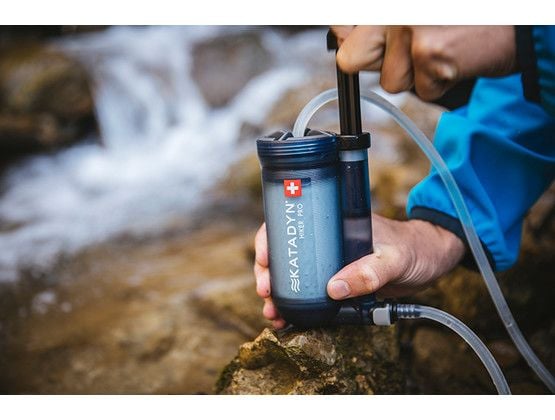 Katadyn Hiker Pro, Gjennomsiktig, Sort, Silikon, Plast