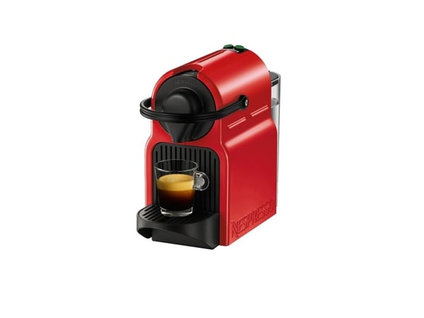 Krups Nespresso Inissia XN1005 Ruby Red, Kapsel kaffemaskine, 0,7 L, Kaffekapsel, 1260 W, Rød