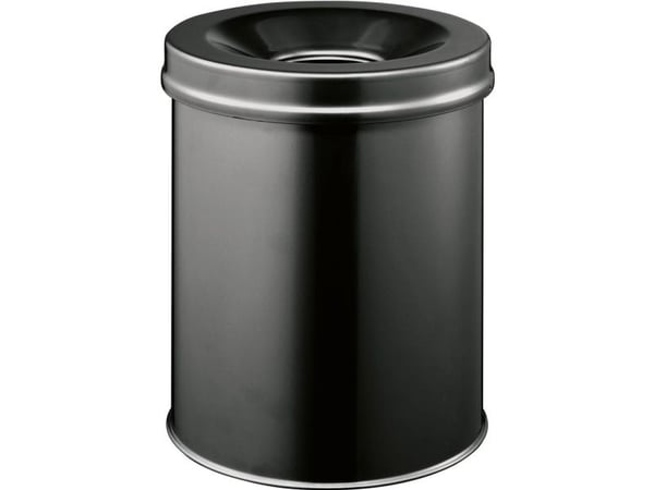 Papirkurv brandsikker SAFE 15 ltr. sort