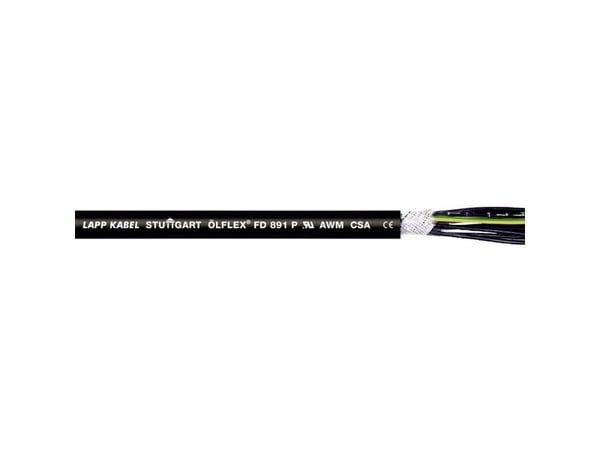 LAPP 1028103-100 Peräkaapeli ÖLFLEX® FD 891 P 3 G 0,75 mm² Musta 100 m