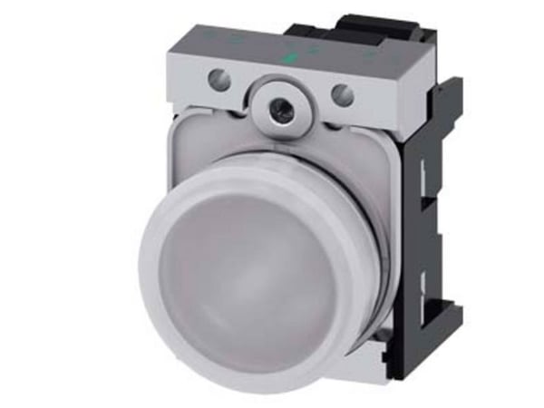 Siemens 3SU1152-6AA60-3AA0, Valkoinen, IP67, IP69K, 56 g, 110 mm, 50 mm, 30 mm