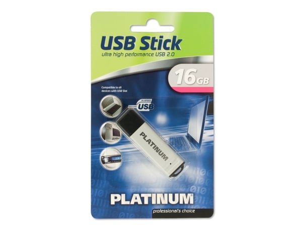 xlyne Alu - USB flash-enhet - 16 GB - USB 2.0 - aluminiumsilver