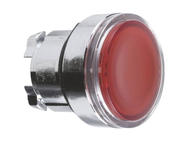 Schneider Electric ZB4BA48, Nappi, Kromi, Punainen, Metalli, IP66, IP67, IP69, IP69K, AC, 29 mm
