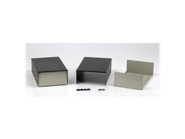 Hammond Electronics 1454P Instrumenttikaappi 127 x 254 x 89 Stål Grå, Sort 1 stk