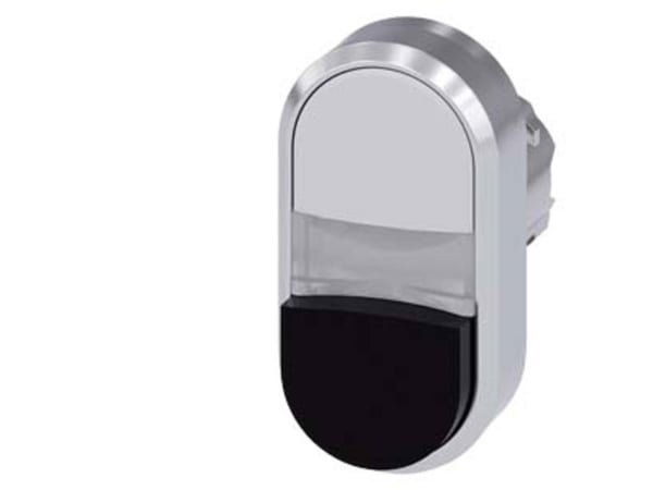 Siemens 3SU10513BB610AA0 3SU1051-3BB61-0AA0 dubbeltryckknapp (B x H) 29,9 x 57,9 mm IP66, IP67, IP69/IP69K