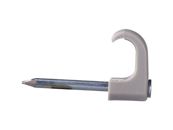 Schneider Electric 2116010 Sømclips 2116010 Bundt-Ø (fast)=8 mm Uv-stabiliseret, halogenfrit Hvid 100 stk