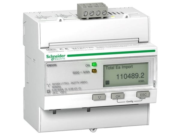 Schneider Electric A9MEM3255, Langallinen, Valkoinen, AC, 60 Hz, 5 A, 90 mm