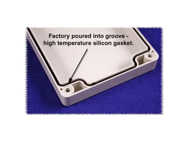 Hammond Electronics 1554EGASKET Tætning Silikone Sort 2 stk 2 stk