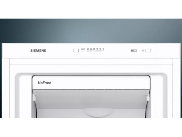 Siemens iQ300 GS33NVWEP - Fryser - stående - bredde: 60 cm - dybde: 65 cm - høyde: 176 cm - 225 liter - Klasse E - hvit