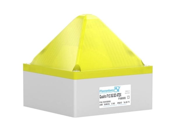 Pfannenberg Taskulamppu QUADRO F12 -3G/3D 24 DC YE 21041803008 Keltainen 24 V/DC