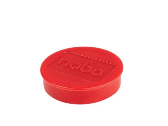 Nobo Whiteboard magneter 38 mm, styrke 1,5kg, pakke med 10 stk., Whiteboard-magnet, Rød, 38 mm, 190 mm, 20 mm, 250 g