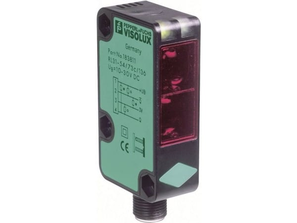Pepperl+Fuchs Heijastava valosähköinen anturi RL31-54/73C/136 RL31-54/73C/136 Pimeäkytkentä, polarisaatiosuodatin 1 kpl