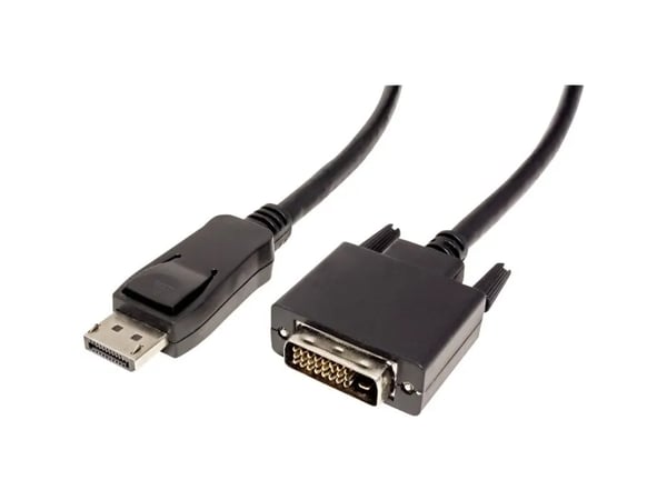 Value 11.99.5611, 3 m, DisplayPort, DVI-D, Uros, Uros, Musta
