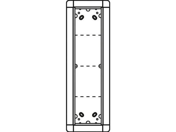 Schneider Electric portier UP-ramme 4-plass 141x431mm 1881420 (1881420)