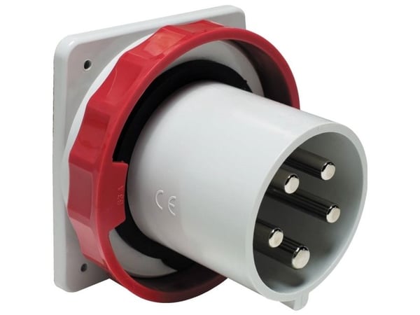 Schneider pistorasiapistoke 5P 63A 400V punainen IP67 (81883)