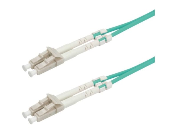 ROLINE Fibre Optic Jumper Cable, 50/125µm, LC/LC, OM3, turquoise 5 m, LC, LC