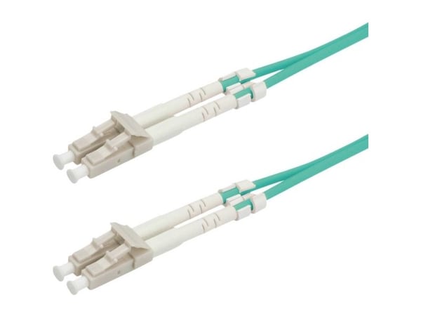 ROLINE Fibre Optic Jumper Cable, 50/125µm, LC/LC, OM3, turquoise 2 m, LC, LC