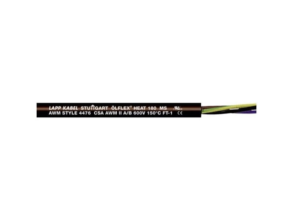 LAPP ÖLFLEX® HEAT 180 MS Højtemperaturkabel 3 G 1 mm² Sort 46613/100 100 m