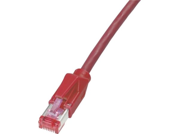 EFB Elektronik K8708RT.1, 1 m, Cat6a, S/FTP (S-STP), RJ-45, RJ-45, Rød