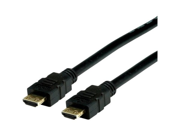 Value 11.99.5690, 1 m, HDMI-tyyppi A (vakio), HDMI-tyyppi A (vakio), 3D, Äänen paluukanava (ARC), Musta