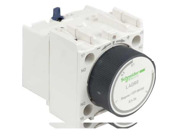 Schneider Kontaktblock för fördröjd växling 0,1–3s, 1Z 1R, LC1 LADR0