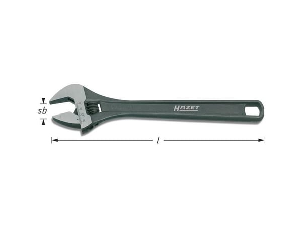 HAZET 279-10, Musta, 25 mm, 25,5 cm, 396 g, 1 kpl