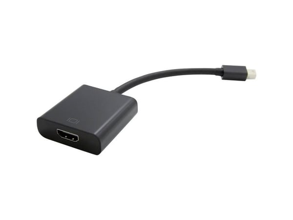 Value Mini DisplayPort/HDMI 0.15m, Mini DisplayPort, HDMI-tyyppi A (vakio), Uros, Naaras, Musta, 140 mm