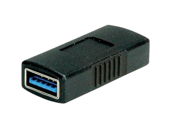 Value 12.99.2997, USB Type A, USB Type A, Svart
