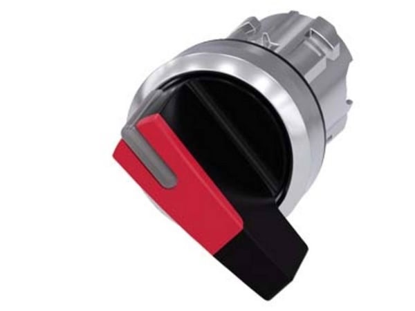 Siemens 3SU10522CF200AA0 3SU1052-2CF20-0AA0 Kääntökytkin Kiinnityslaite Punainen 1 x 90° 1 kpl 1 kpl