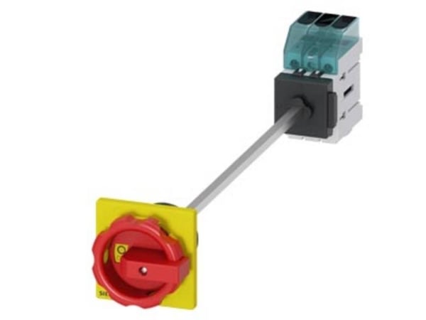 Siemensin kuormakytkin, punainen, keltainen, 3-napainen, 16 mm², 16 A, 690 V/AC, 3LD30480TK53, 3P, IP65, 60 mm, 68 mm, 83 mm, 420 mm
