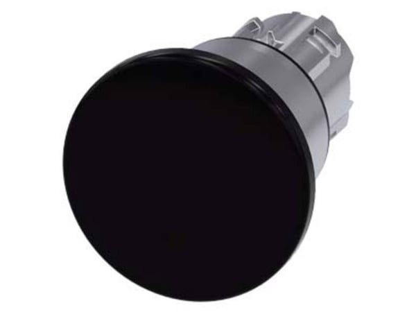 Paddtryck 22 mm rund metall högg svart 40 mm